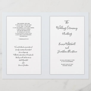 Programa de Ceremonia de Bodas Católicos