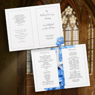 Programa de Ceremonia de Bodas Católicos de Seasid