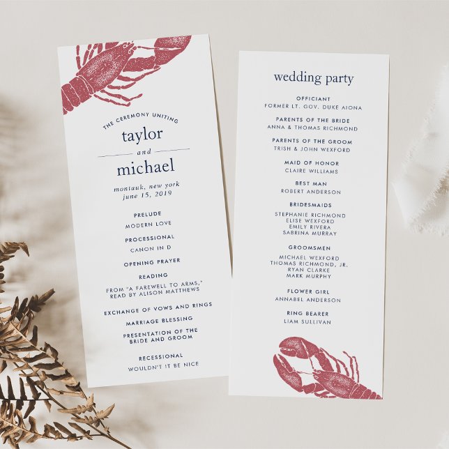 Programa de Ceremonia de Bodas de Harborside (Subido por el creador)