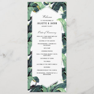Programa de Ceremonia de Bodas de Plantación Tropi