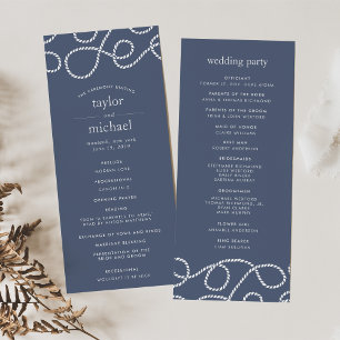 Programa de Ceremonia de Bodas en el Mar   Slate