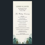 Programa de Ceremonia de Bodas Forestales Pine Tre<br><div class="desc">El H.H. presenta sus detalles de la ceremonia de forma elegante. Todos los detalles son HAND-DRAWN para que pueda estar seguro de que este diseño es único. Los bodas forestales son rústicos, sencillos y naturales, pero completamente asombrosos Perfecto para una boda de otoño o invierno. Diseñado para coincidir con nuestra...</div>
