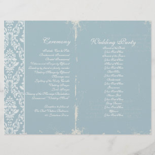 Programa de Ceremonia de Bodas Vintage