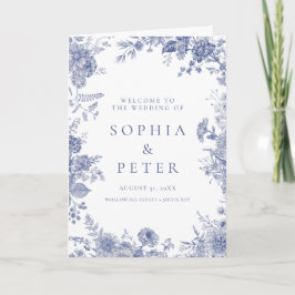 Programa de Ceremonia de Flores Azules Francesas E