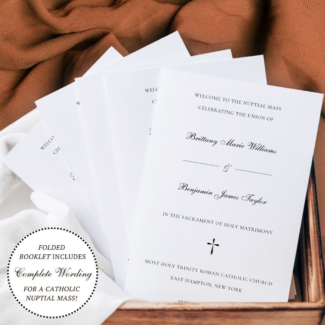 Programa de Ceremonia de Misa de Boda Católica Ele (Subido por el creador)