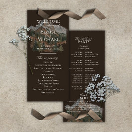 Programa de Ceremonia de Montaña con Acuarela Rúst