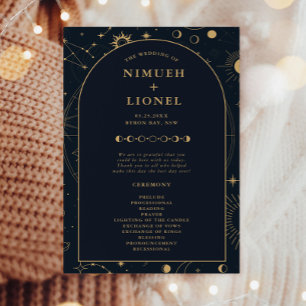 Programa de Ceremonia de Sol Celestial y Boda de l