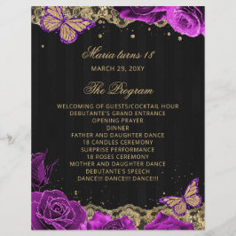 Programa de Ceremonia de Velas y Rosas Púrpura 18