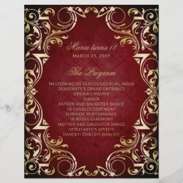 Programa de Ceremonia de Velas y Rosas Red Gold 18