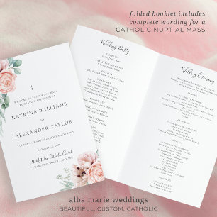 Programa de Ceremonia Masiva de la Boda Católica K