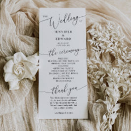 Programa de Ceremonia Mínima de Bodas