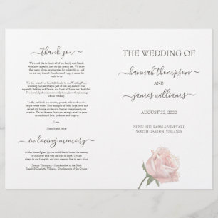 Programa de ceremonias Bodas dobladas de Hannah El