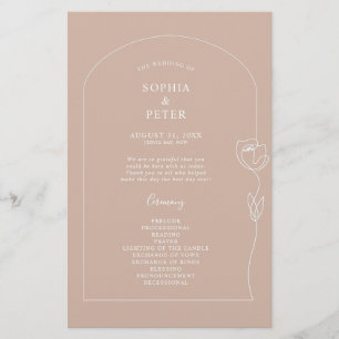 Programa de ceremonias de arco de Rosa de líneas c