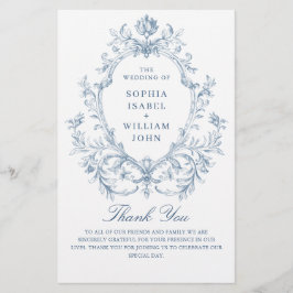 Programa de ceremonias de Boda de Grace Ornate en 