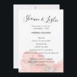 Programa de ceremonias de Boda de la flor de amapo<br><div class="desc">Programa de ceremonia de boda de la adormidera</div>