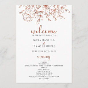 Programa de ceremonias de Boda de la vegetación de
