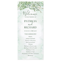 Programa de ceremonias de Boda de la vegetación de