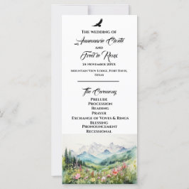 Programa de ceremonias de Boda de Montaña y Flor S