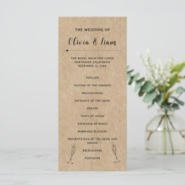 Programa de ceremonias de Boda de papel ruso