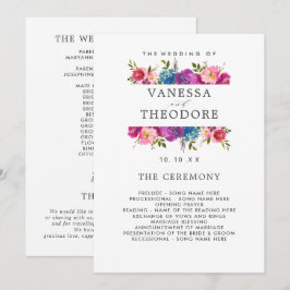 Programa de ceremonias de Boda de primavera de Bou