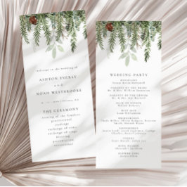 Programa de ceremonias de Boda de vacaciones moder
