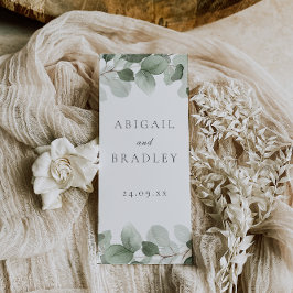 Programa de ceremonias de Boda moderno con eleganc