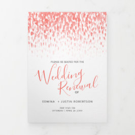 Programa de ceremonias de renovación del boda de c