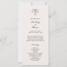 Programa de ceremonias para Bodas caprichosos