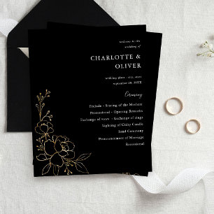 Programa de ceremonias para Bodas florales de tier