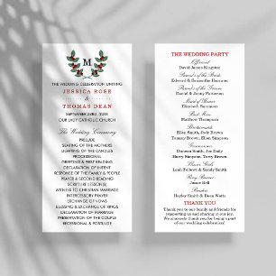 Programa de Colección de Bodas de Berry Bush monog