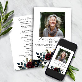 Programa de conmemoración del funeral floral de la