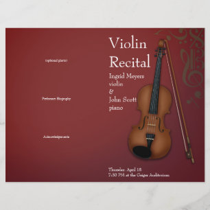 Programa de considerando doblado de violín de Borg