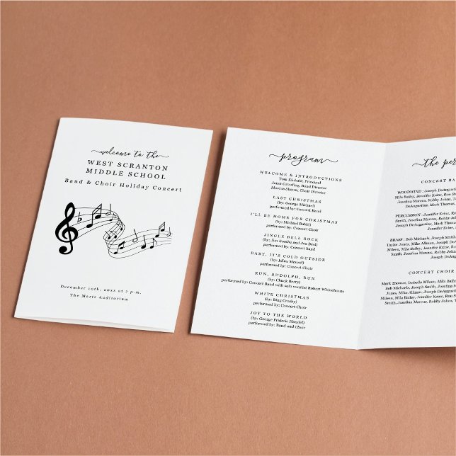 Programa de Coro Escolar o Concierto Banda (Subido por el creador)