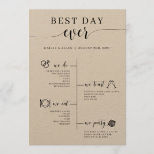 Programa de Cronología de Boda del Día Más Feliz