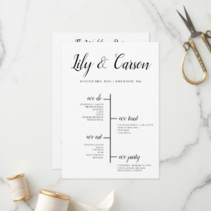 Programa de Cronología de Boda del Mejor Día de la