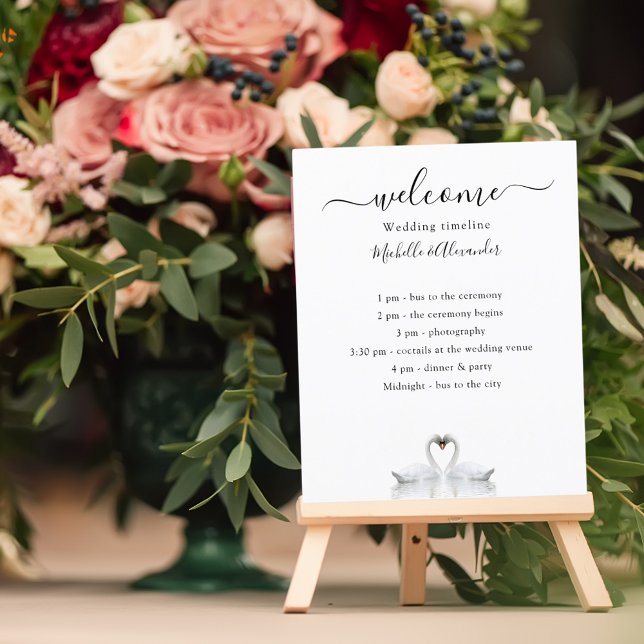 programa de cronología de bodas cisnes blancos (Subido por el creador)