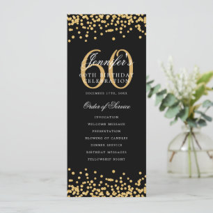 Programa de cumpleaños número 60 elegante con conf