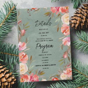 Programa de detalles del invierno de marfil verde