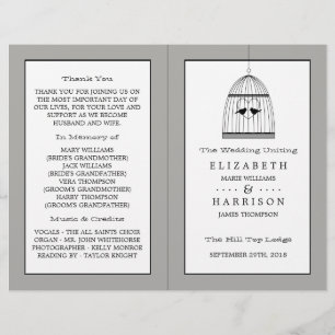 Programa de doble plegado para Boda de la vejez ca