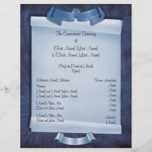 Programa de dos partes del Personalizado de Ceremo