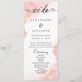 Programa de escritura a mano simple y moderna Boda