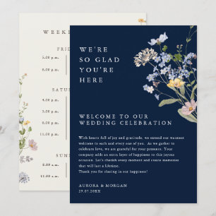 Programa de eventos de fin de semana de flores sil
