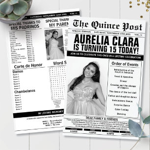 Programa de eventos Quinceañera 15