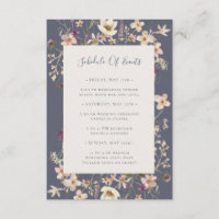 Programa de eventos Spring Wildflower Dusty Purple
