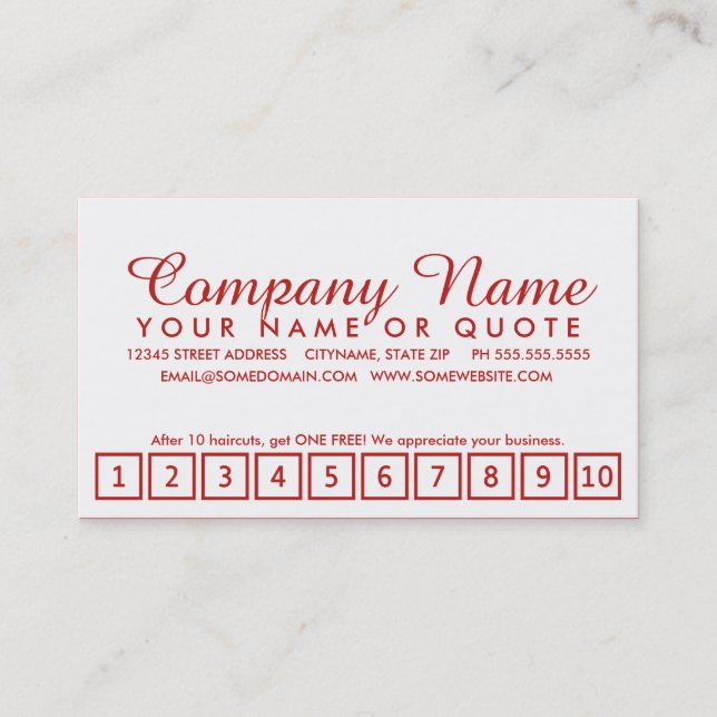 programa de fidelización salon : estilo emo (Anverso)