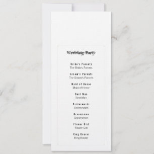 Programa de fiesta de novias por simplicidad