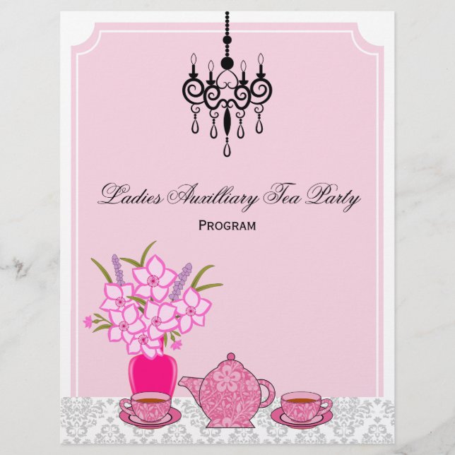 Programa de Fiesta del té (Anverso)