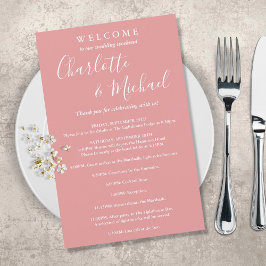 Programa de Fin de Semana de Boda de Invitado con 