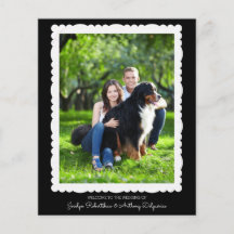 Programa de foto personalizado de la boda blanca y