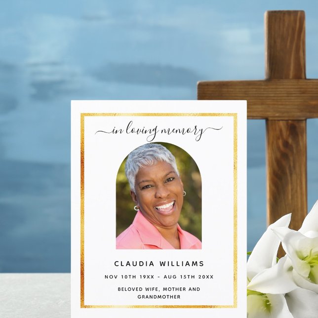 Programa de fotos del arco negro para el funeral d (Subido por el creador)